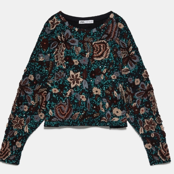BNWT! Zara limited edition  Embroidered  sweater - Picture 2 of 7
